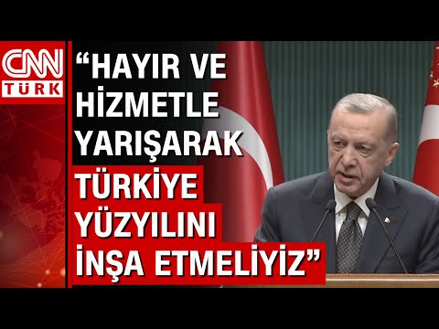 Cumhurbaşkanı Erdoğan Kabine sonrası konuştu: 