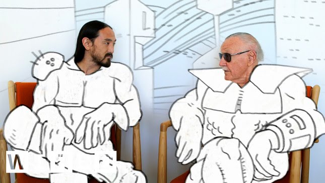 Stan Lee Thinks the World Is Going to Blow Itself Up, Steve Aoki Finds Out Why
