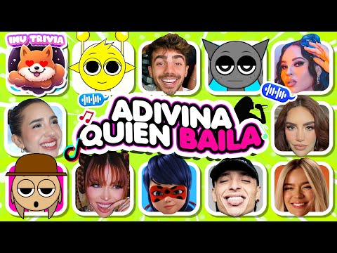 Adivina quien BAILA y Adivina quien CANTA💃🏻💗 Kim Loaiza, Peso Pluma, Fede Vigevani, Sprunki Fase 4