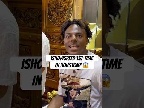 #ishowspeed 1st time in Houston? 😱 #streamer #johnnydang #hiphopnews #shorts