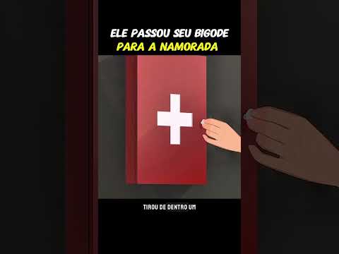 Ele passou seu bigode para sua namorada| #cartoon #shorts  #viralvideo  #desenho #humor #cena #fyp
