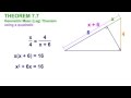 Triangle Theorems and Algebra Concepts