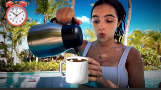 DESAYUNÉ EN UNA PILETA A LAS 8AM⏰😳💦