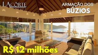 BÚZIOS: MANSÃO em JOÃO FERNANDES com VISTA IMPRESSIONANTE! CASA DE NOVELA! CINEMATOGRÁFICA!