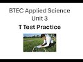 Understanding T-Tests in Applied Science
