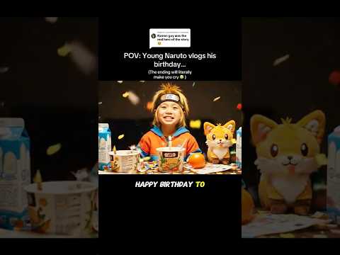 Baby Naruto vlogs his birthday… The ending will make you cry! 🥺 #narutovlogs #naruto #narutomemes