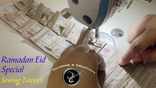 Ramzan Eid Special sleeves design sewing tutorial | Aasteen Design #sleevesdesign #sewing