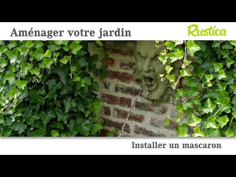 Installer une fontaine murale avec un mascaron