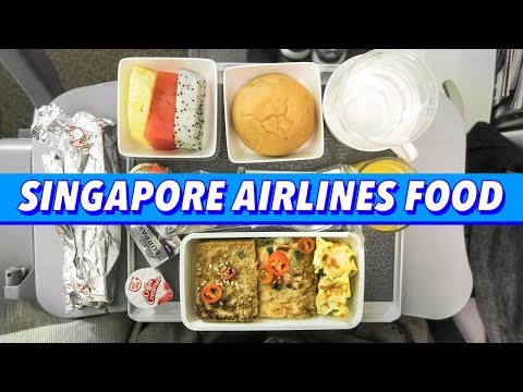 Chinese Airplane Food ► Dim Sum & Braised Beef on Singapore Airlines from Hong Kong to San Francisco