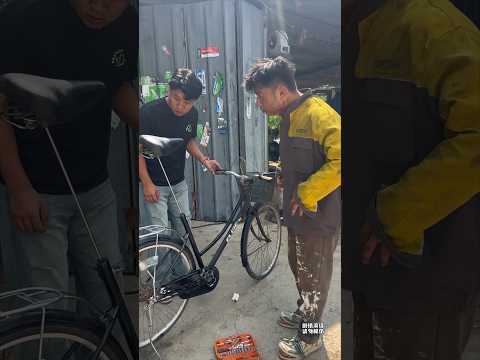 Amazing weird upside down bicycle