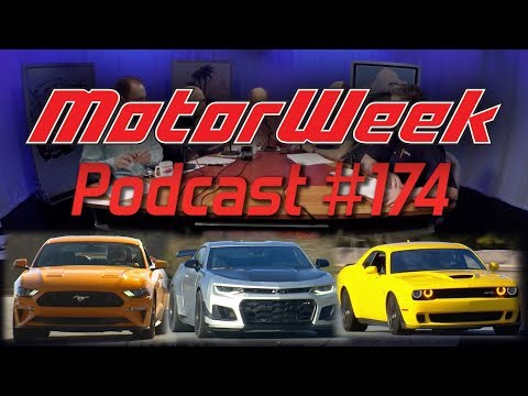 MotorWeek Podcast #174 - Ford Mustang, Dodge Challenger, Chevy Camaro, and Jeep Wrangler