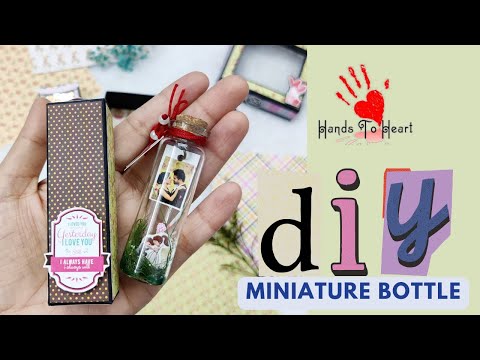 DIY - Miniature Bottle | Mini Photo in a bottle | Message Bottle | Quick Craft Ideas | Handmade