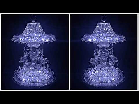 Dollar Tree DIY! | LIGHT UP CRYSTAL CAROUSEL | CHRISTMAS DIY 2025 | REINDEER GIVEAWAY!