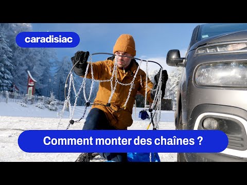 Tuto : comment monter des chaînes à neige ?