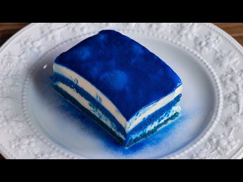 Tiramisu Summer time blue ティラミス・サマータイムブルー #recipe #asmr #tiramisu #chocolate #bluespirulina