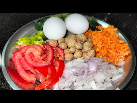 high protein బ్రేక్ఫాస్ట్ 5 ని || ల్లో | Soya Chuck recipe in Telugu | Instant breakfast recipe