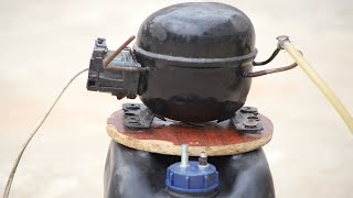 Amazing Use of the Refrigerator Compressor! Try reusing the old Fridge Compressor