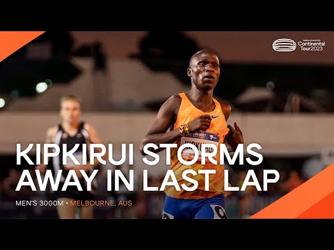Kipkirui 🇰🇪 turns on the afterburners in final lap 3000m | Continental Tour Gold 2023