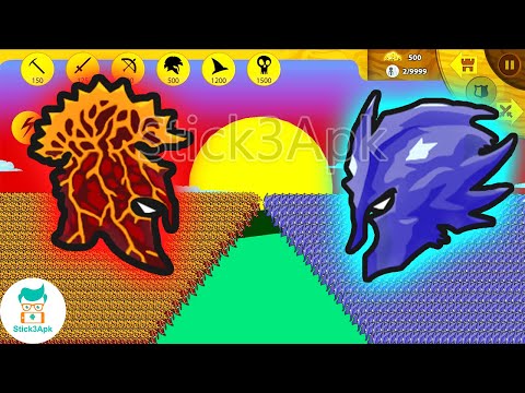 EPIC STICKMAN LAVA VS ICE X9999 SPEARTON, Griffon vs Final Boss | Stick War Legacy Mod | Stick3Apk