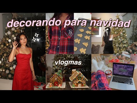 PONIENDO EL ÁRBOL DE NAVIDAD Y DECORANDO TODA LA CASA!! *VLOGMAS DÍA 1*