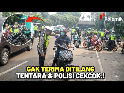 BERUJUNG COPOT JABATAN! Polisi Nekad Tilang TNI dan Endingnya Bikin Nyesel
