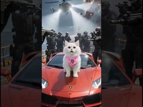 🐱🤣 Kitten steals Lamborghini