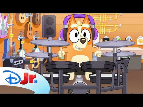 FULL BLUEY MINISODE | Drums | @disneyjr x @blueyofficalchannel