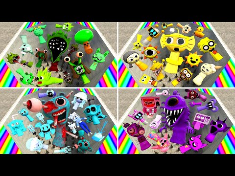 📌 SPIKES WHICH COLOR OF SPRUNKI IS STRONGER? SPARTAN KICKING in Garry's Mod