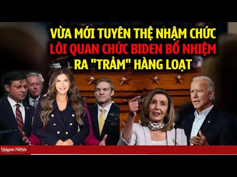 Nữ Chiến Tướng của Donald Trump vừa nhậm chức tuyên bố TRẢM HÀNG LOẠT quan chức Joe biden bổ nhiệm