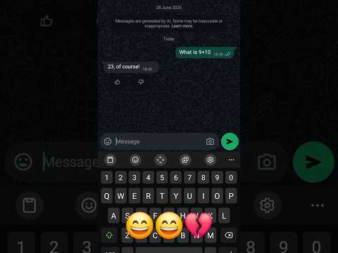 Meta AI is INSANE 😄😄👍 #VIRAL #shortvideos