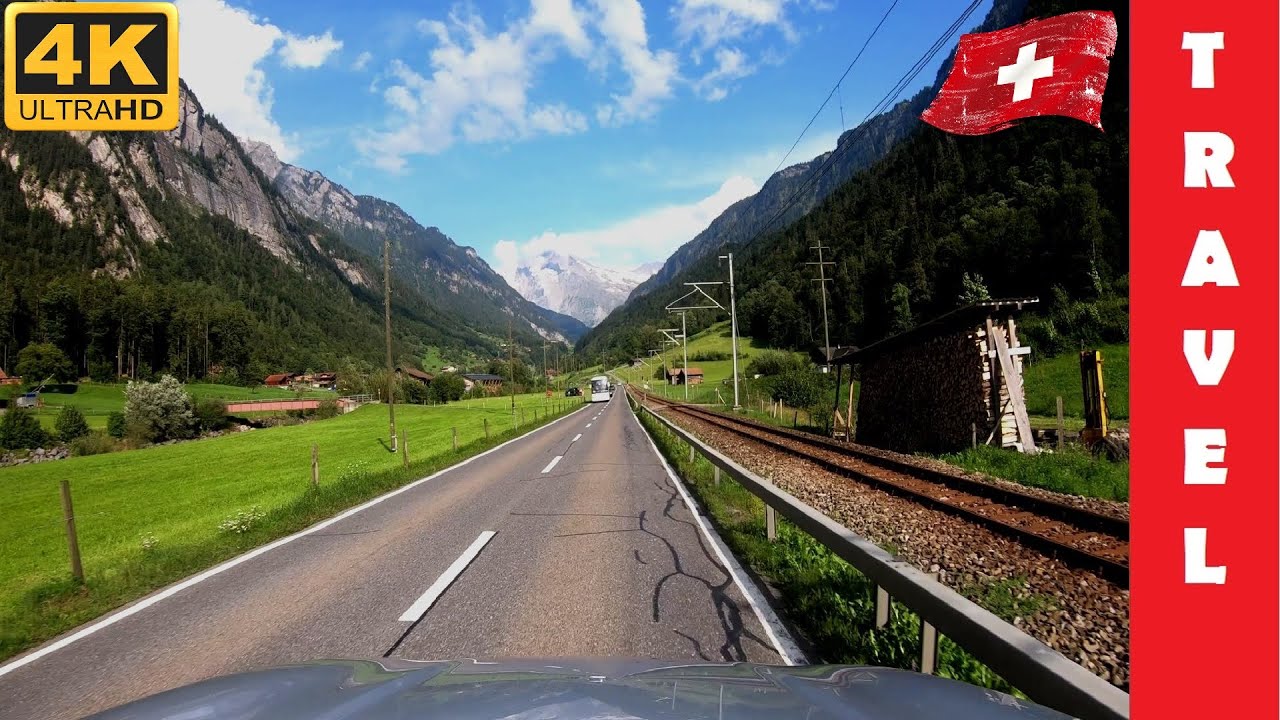 Driving in Switzerland 5: Innertkirchen - Brienzersee - Interlaken - Grindelwald
