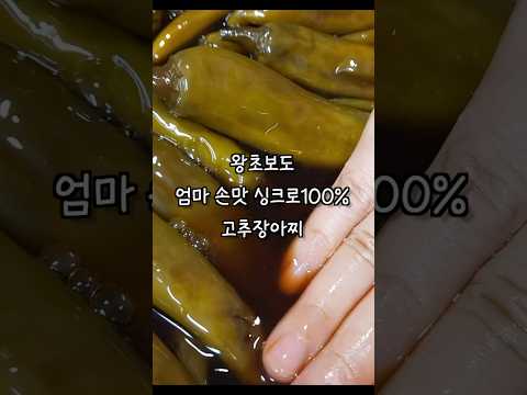 따라 넣기만해도 인생 고추장아찌