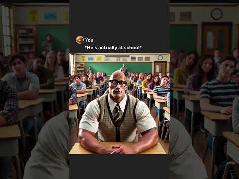 Dwayne Is Actually At School!😁👨‍🏫 #ai #aiart #chatgpt