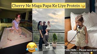 Cherry Ne Maga Papa Ke Liye Protein🤣 #chail #chailtrip #himachalpradesh #vlog #vlogs #trending 