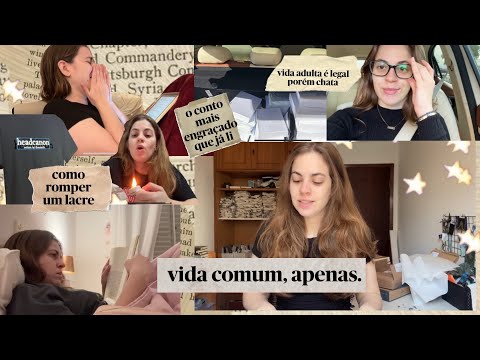 vlog de rotina - leituras, processo de criação, da felicidade histérica pro mau humor e etc