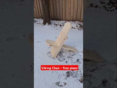 How to build a viking chair free plans in video #diyproject #woodwork #woodworking #chair #reno #diy