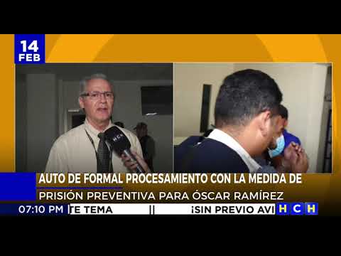 Dictan Prisión Preventiva para Óscar Ramírez, acusado del homicidio de estudiante sampedrana