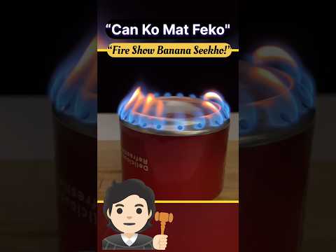 Can Experiment Thatโll Blow Your Mind! ๐ฅ๐ซจ | DIY Fire Can! | #RecycleCan #FireCanHack #shorts