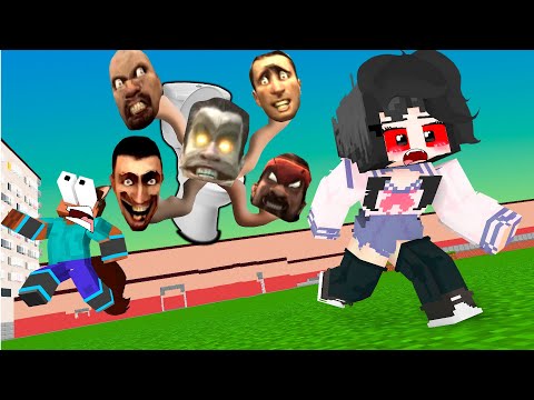 SKIBIDI CHALLENGE Herobrine Werewolf and Sadako Vampire - Animation