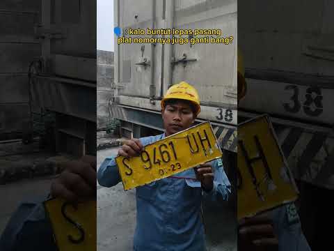 Buntut Gonta Ganti Plat Nomornya Gimana !? #manuver #truck #trailer
