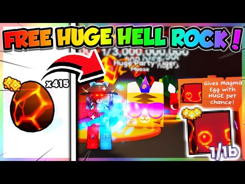 HOW TO GET HUGE HELL ROCKS FOR *FREE* in PETS GO!! (Roblox)