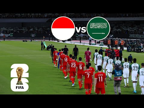 INDONESIA vs SAUDI ARABIA | FIFA World Cup 2026 USA | Full Match All Goals |  PES Gamepla