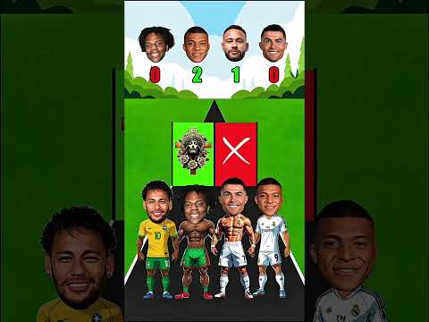 who is Best goalscorer in the world?🐐⚽Rolando vs Messi vs Neymar vs Mbappe vs IShowSpeed #football
