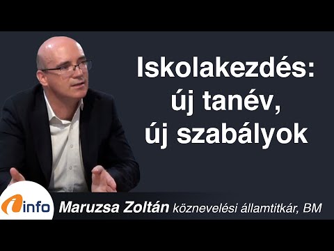 Iskolakezdés: új tanév, új szabályok. Maruzsa Zoltán, Inforádió, Aréna