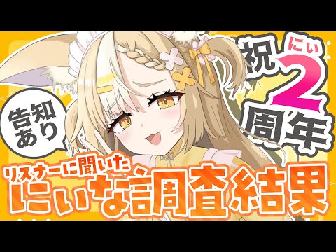 ￤祝２周年￤リスナーに聞いてみた！飴望にぃな調査結果発表！告知あり！【飴望にぃな/ Varium】