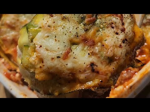 Zucchini lasagna! 🍝 Fall time dinner idea! So yummy, must try! #fall #dinner #healthy #easyrecipe