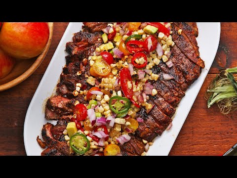 Grilled Flank Steak and Corn Salad