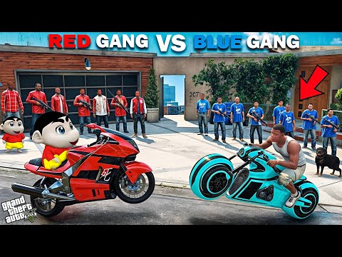 Shinchan & Franklin's Blue Gang Wipes Out Red Gang in GTA 5