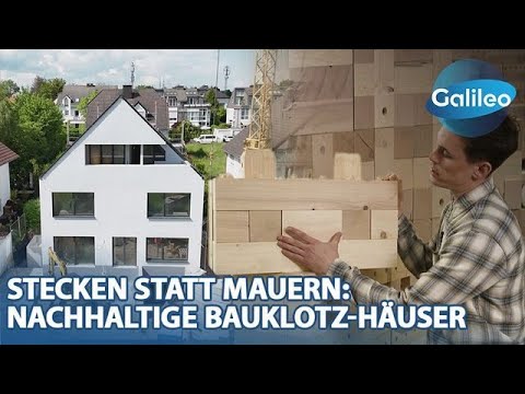 Rohbau in 6 Tagen: Bauklotz-Häuser aus nachhaltigem Holz