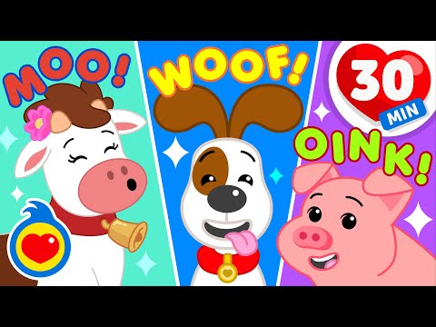 How Do The Animals Do? 🐮🐶🐷  Learn Animals Sounds & More Kids Songs ♫ Plim Plim - The Kindness Hero